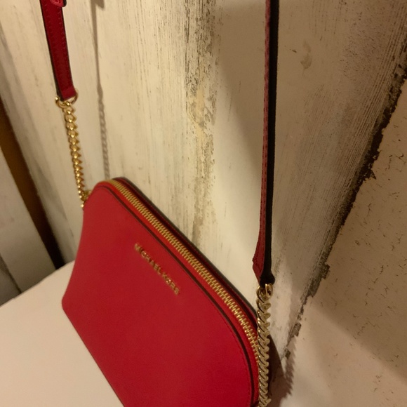 Red Crossbody Purse by Michael Kors - Picture 5 of 10